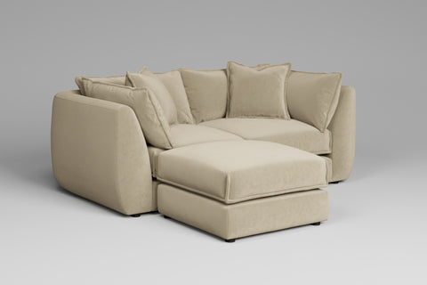 Utopia - 2 Piece with Footstool | Rearrangeable Modular Sofa