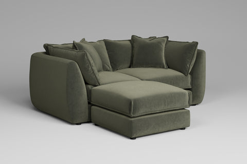 Utopia - 2 Piece with Footstool | Rearrangeable Modular Sofa