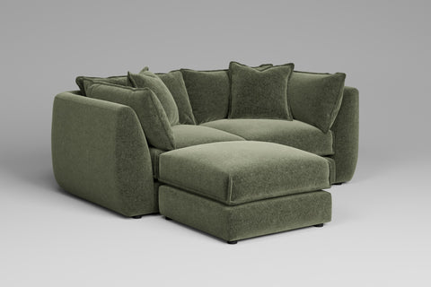 Utopia - 2 Piece with Footstool | Rearrangeable Modular Sofa