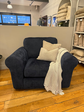 Outlet | Mellow - Chair - Cosy Chenille - Indigo