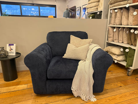 Outlet | Mellow - Chair - Cosy Chenille - Indigo