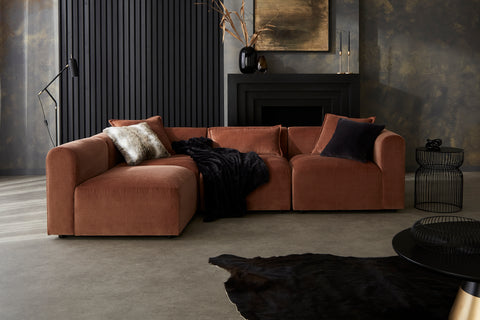 Aura - 4 Piece Open End | Rearrangeable Modular Sofa