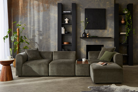 Aura - 3 Piece with Footstool | Rearrangeable Modular Sofa