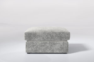 Chairs - Large Storage Footstool Luxe Textured Velvet Cloud